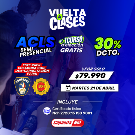 CURSO DE ACLS SEMIPRESENCIAL (21/04/2026) – EN SANTIAGO