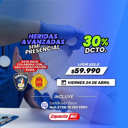 HERIDAS AVANZADAS SEMIPRESENCIAL - SANTIAGO 24/04/2026