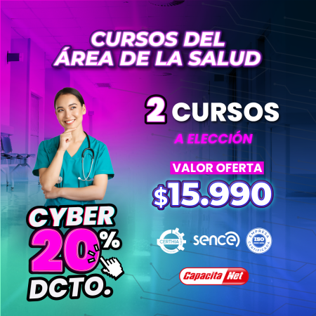 Pack de 2 cursos a elección en salud