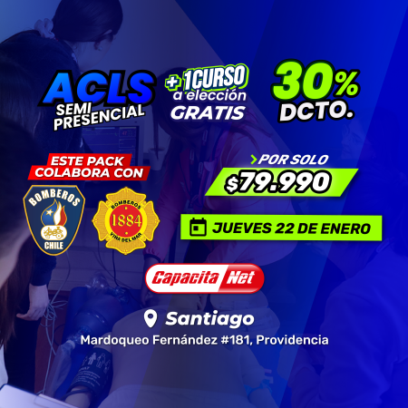 CURSO DE ACLS SEMIPRESENCIAL (22/01/2026) – EN SANTIAGO