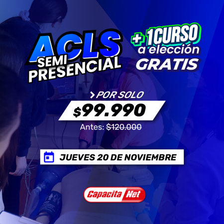 CURSO DE ACLS SEMIPRESENCIAL (20/11/2025) – EN SANTIAGO