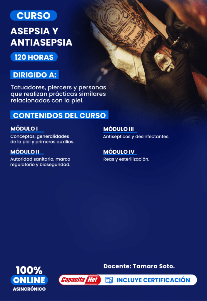 Curso de Asepsia y antisepsia 120 Horas alt.