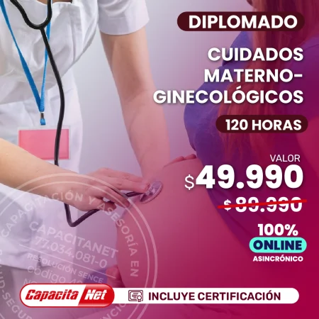 portada de diplomado online de cuidados materno ginecológicos