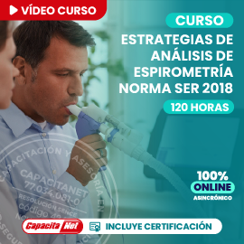 portada curso online de estrategias de análisis de espirometría norma ser 2018