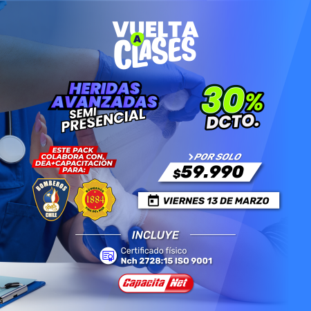 HERIDAS AVANZADAS SEMIPRESENCIAL - SANTIAGO 13/03/2026