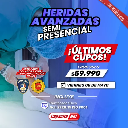 HERIDAS AVANZADAS SEMIPRESENCIAL - SANTIAGO 08/05/2026