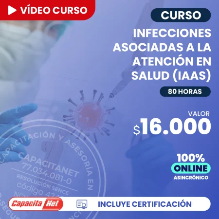 portada de curso online IAAS 80 hrs - Infecciones asociadas a la atención en salud 80hrs