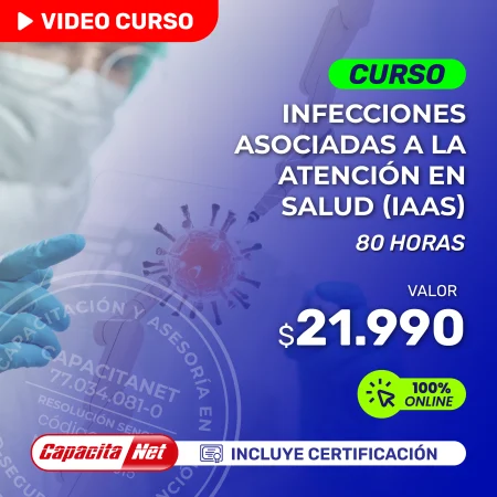 portada de curso de infecciones asociadas a la atención en salud (IAAS 80 HRS)
