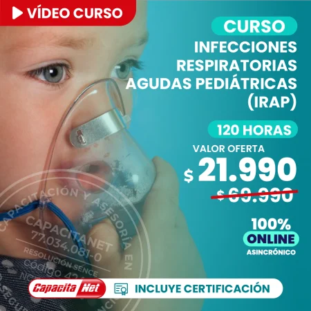 portada de curso online de Infecciones respiratorias agudas (IRA) en niños (pediatría)