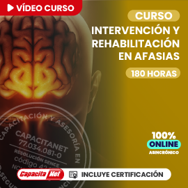 Portada del Curso online de rehabilitación en afasias con certificación SENCE