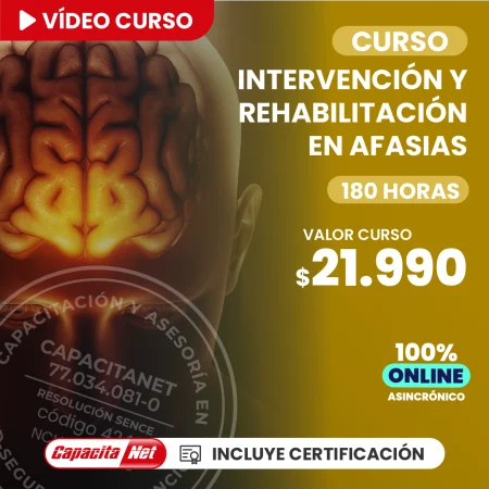 Portada del Curso online de rehabilitación en afasias con certificación SENCE