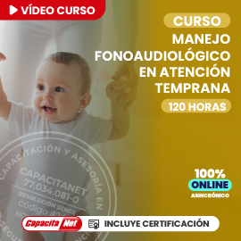 portada de Curso online de fonoaudiología en atención temprana infantil 120 horas certificado SENCE