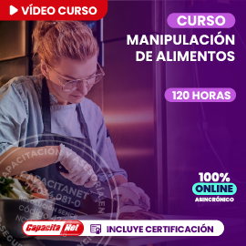 portada de curso online de manipulación de alimentos 120h certificado SENCE