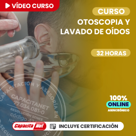 portada de Curso online de otoscopia y lavado de oídos 32h con certificación