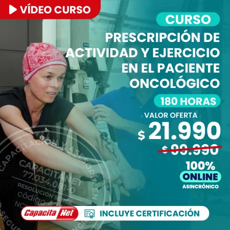 portada de curso online de prescripcion de actividad y ejercicio