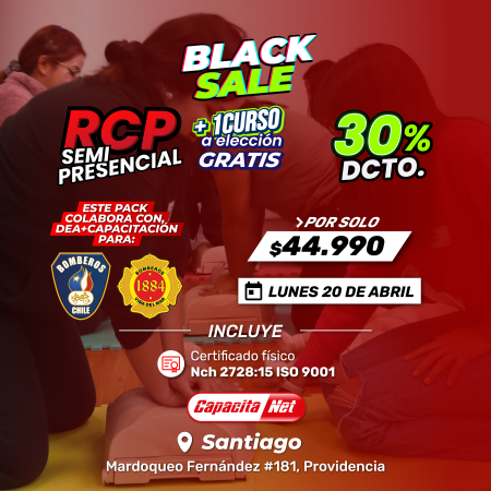 CURSO DE RCP SEMIPRESENCIAL – EN SANTIAGO (20/04/2026)