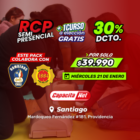 CURSO DE RCP SEMIPRESENCIAL – EN SANTIAGO (21/01/2026)