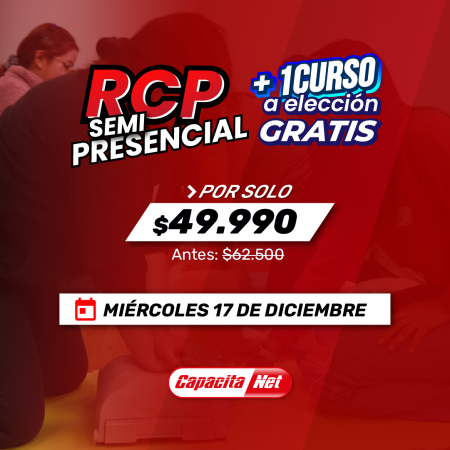 CURSO DE RCP SEMIPRESENCIAL – EN SANTIAGO (17/12/2025)