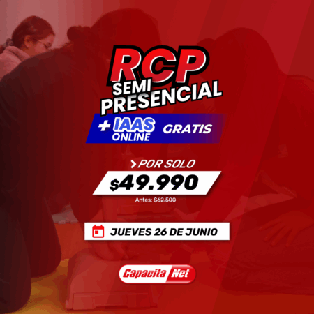 CURSO DE RCP BAJO LA NORMA AHA + IAAS 120 HRS – EN SANTIAGO (26/06/2025)