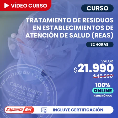portada curso online REAS tratamiento de residuos en establecimientos de atención de salud