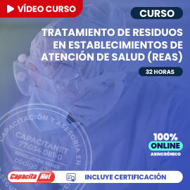 portada curso online REAS tratamiento de residuos en establecimientos de atención de salud