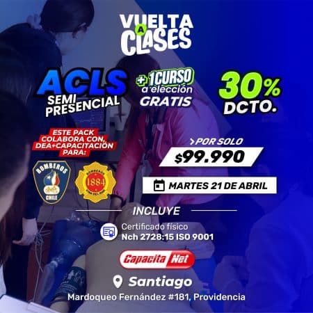 CURSO DE ACLS SEMIPRESENCIAL (21/04/2026) – EN SANTIAGO