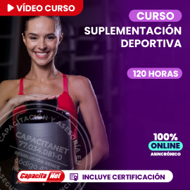 portada de curso online de suplementación deportiva