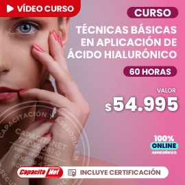 portada de curso online de técnicas básicas en aplicación de ácido hialurónico
