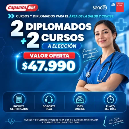 pack dos diplomados y dos cursos a elección