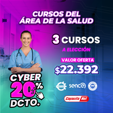Pack de 3 cursos a elección en salud alt.