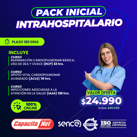 PACK INICIAL INTRAHOSPITALARIO RCP-ACLS-IAAS.
