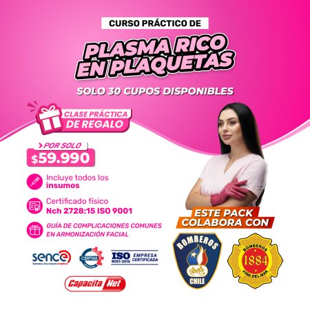 CURSO DE PLASMA RICO EN PLAQUETA + CLASE PRÁCTICA - SANTIAGO