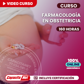 portada de curso online en farmacología en obstetricia