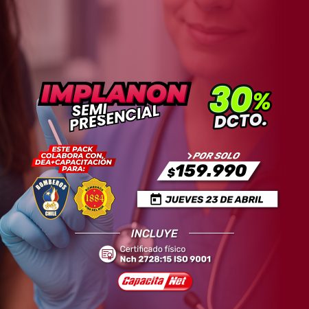 CURSO DE IMPLANON SEMIPRESENCIAL (CON FANTOMAS) - SANTIAGO (23/04/26)