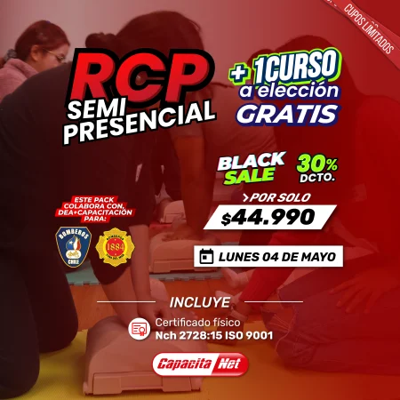 CURSO DE RCP SEMIPRESENCIAL – EN SANTIAGO (04/05/2026)