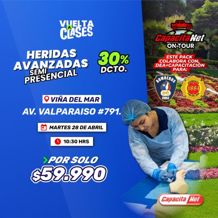 HERIDAS AVANZADAS SEMIPRESENCIAL - VIÑA DEL MAR - 28/04/2026