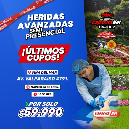HERIDAS AVANZADAS SEMIPRESENCIAL - VIÑA DEL MAR - 28/04/2026