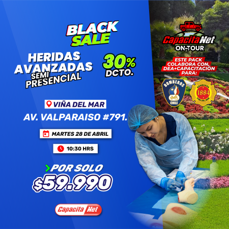 HERIDAS AVANZADAS SEMIPRESENCIAL - VIÑA DEL MAR - 28/04/2026