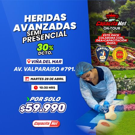 HERIDAS AVANZADAS SEMIPRESENCIAL - VIÑA DEL MAR - 28/04/2026