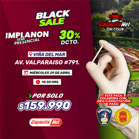 CURSO DE IMPLANON SEMIPRESENCIAL (CON FANTOMAS) - VIÑA DEL MAR - 29/04/2026