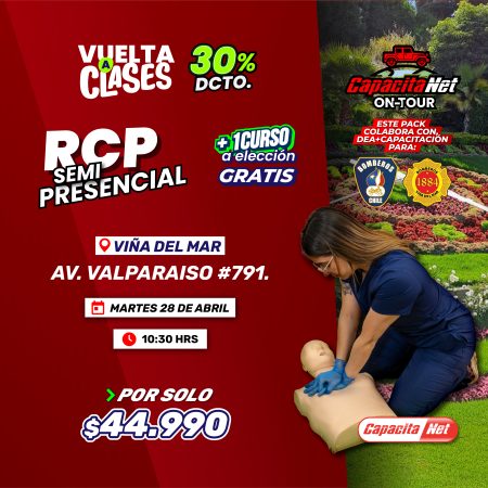 CURSO DE RCP SEMIPRESENCIAL (28/04/2026) - EN VIÑA DEL MAR