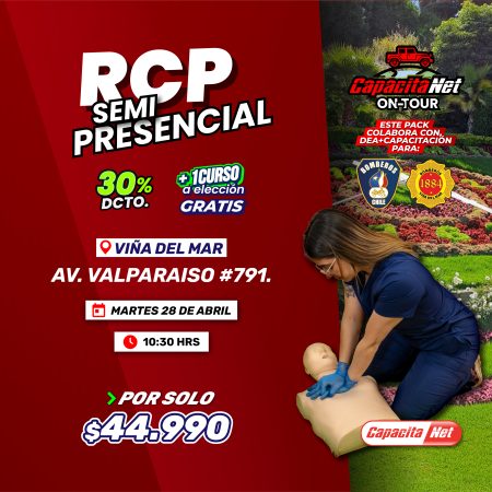 CURSO DE RCP SEMIPRESENCIAL (28/04/2026) - EN VIÑA DEL MAR