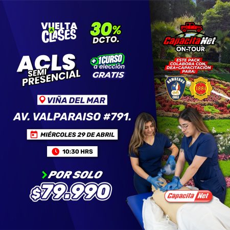 CURSO DE ACLS SEMIPRESENCIAL (29/04/2026) - EN VIÑA DEL MAR