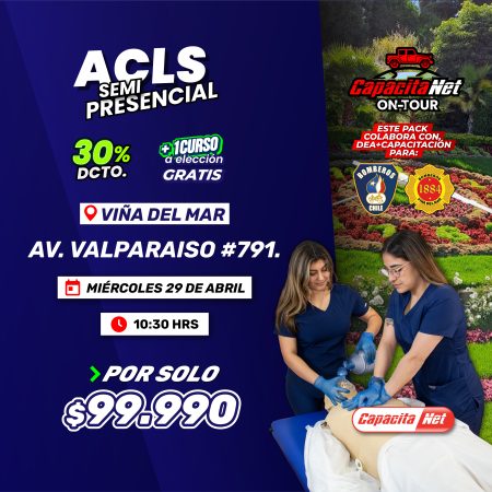CURSO DE ACLS SEMIPRESENCIAL (29/04/2026) - EN VIÑA DEL MAR