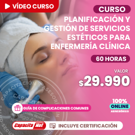 portada de Curso online de Planificación y gestión de servicios estéticos para enfermería clínica