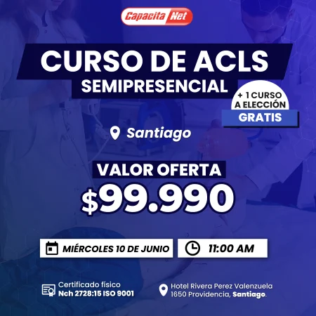CURSO DE ACLS SEMIPRESENCIAL – SANTIAGO - 10/06/2026