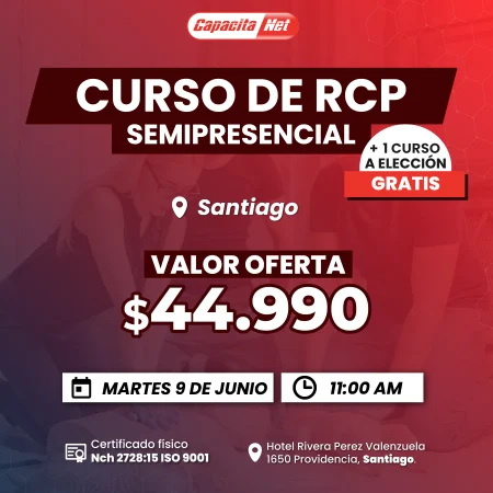 CURSO DE RCP SEMIPRESENCIAL – EN SANTIAGO (09/06/2026)