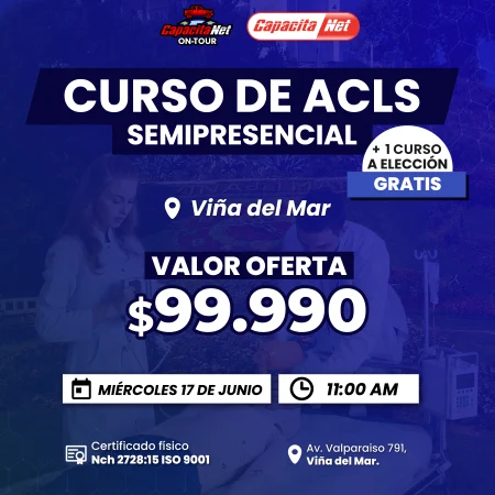 CURSO DE ACLS SEMIPRESENCIAL - VIÑA DEL MAR - 17/06/2026