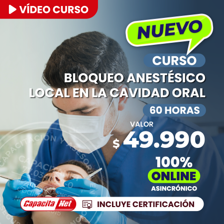 Curso de bloqueo anestésico local en la cavidad oral 60 Hrs