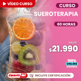 portada de Curso online de sueroterapia 60 Hrs